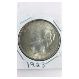 1923 Peace Dollar
