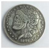 Skull novelty coin