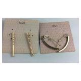 Two pairs of ViVi earrings