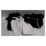 Aprons, poly butchering, black catering and
