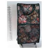 Small wheeled hanging tote bag