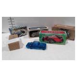 5 Avon bottles dune buggy, Sterling 6, Ford