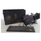 Vintage photography equipment with storage case