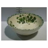 Large pasta bowl, made in Italy with ivy motif.