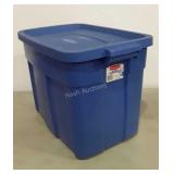 Rubbermaid Roughneck storage tote with lid, 18