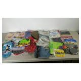 Box full of inflatables. Advertising and pool