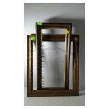 Two picture frames. 18"×21" & 24"×12".