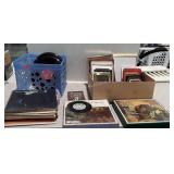 Records and Photo Frames group, the stack of