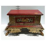 Ornate storage box. Painted box with