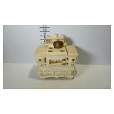 McCoy cookie jar, complete with lid. Shaped as a