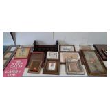 Wall hanging group, pictures, prints, frames,