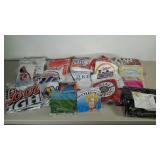 Box full of inflatables. Advertising and pool