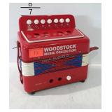 Toy / plastic squeeze box, tested & working
