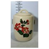 McCoy cookie jar, complete with lid. Painted