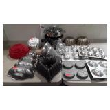 Bakeware, cake pans, some are Wilton, including