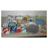 Box full of inflatables. Advertising and pool