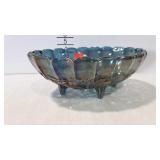 Newer carnival glass fruit bowl