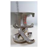3 Battery operated lighted letters / symbol -