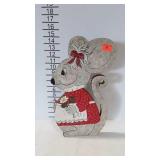 Decor - free standing wooden mouse shaped cut-out