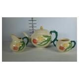Franciscan 3-pc tea service with floral design