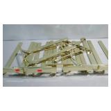 Brass parts. Shelving? Table? Not all here so