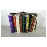 Flat of books, assorted titles. Includes wedding
