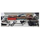 Tools, chains, auto parts, Boss BE-5 guitar