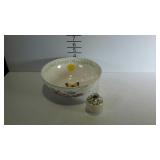 Lenox - 9" bowl, and Sterling Silver decorated