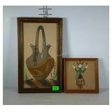 2 Small Sand Art pictures with Indian theme