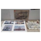 Map and prints, Map of Old Virginia, antique