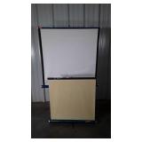 Two nice early Projection Screens. One Table top