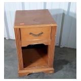 Bedside Nightstand 15" wide, drawer above open