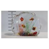 Murano Art glass underwater fish scene decor piece