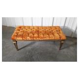 French Prov Bedroom Bench Seat, nice button
