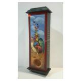 Country decor painted battery operated clock