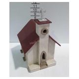 Birdhouse, church shaped