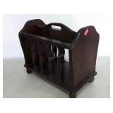 Wooden magazine rack