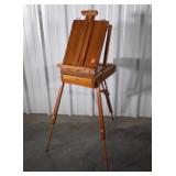 Field Artist Easel with Paints and new brushes