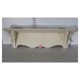 Painted 36" pine wall shelf