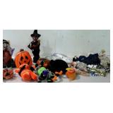 Group lot of Halloween and Easter decor. Stuffed