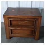 Nightstand with 2 deep drawers finish use present