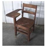 School Desk Chair with book rest shelf below seat