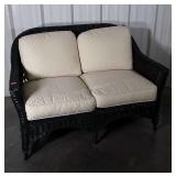 Nice Wicker Sunroom Loveseat. Natural wicker