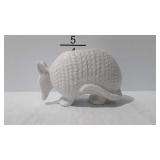 Armadillo shaped planter