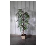 Home decor everlasting Tree with metal planter