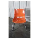 IKEA Orange Chair, poly molded Seat type chair