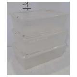 3 Shoe boxes / craft storage totes
