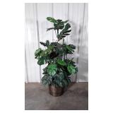 Home decor everlasting Tree with basket planter