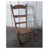 Old Rocking Chair, cane seated high back Rocker
