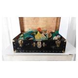 Footlocker Trunk filled with Fishnet glass